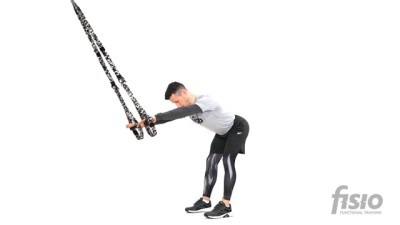 Упражнение на функциональных тренировочных петлях Наклон (стопы на ширине плеч)