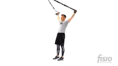Упражнение на функциональных тренировочных петлях Y отведение - Сгибание предплечья - Нижняя тяга