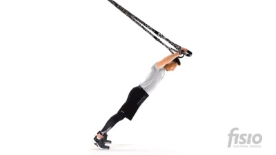 Упражнение на функциональных тренировочных петлях Жим - Y Приведение