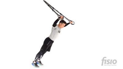 Упражнение на функциональных тренировочных петлях Y слайд