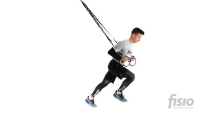 Упражнение на функциональных тренировочных петлях Старт спринтера