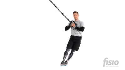 Упражнение на функциональных тренировочных петлях Хип дроп